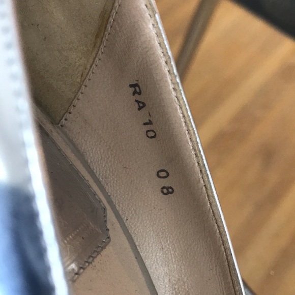 Christian Dior metallic peep-toe pumps - Picture 7 of 10